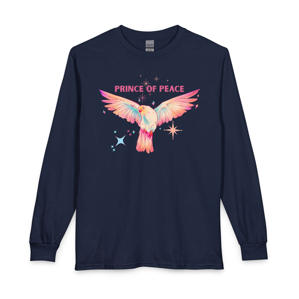 Prince of Peace Long Sleeve Tee — Pastel Dove Christian Shirt