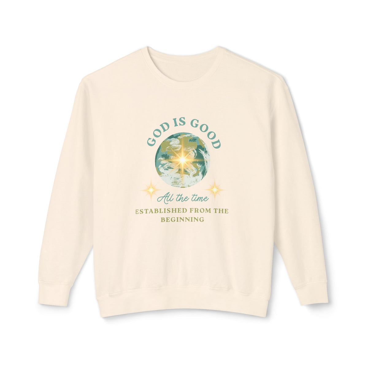 "God Is Good" Inspirational Graphic Crewneck Sweatshirt (Faith, Comfort & Everyday Wear)