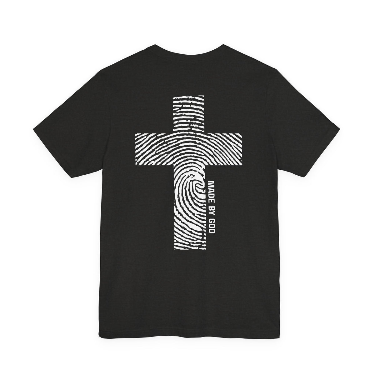 "Made by God" Cross with Fingerprint Tee