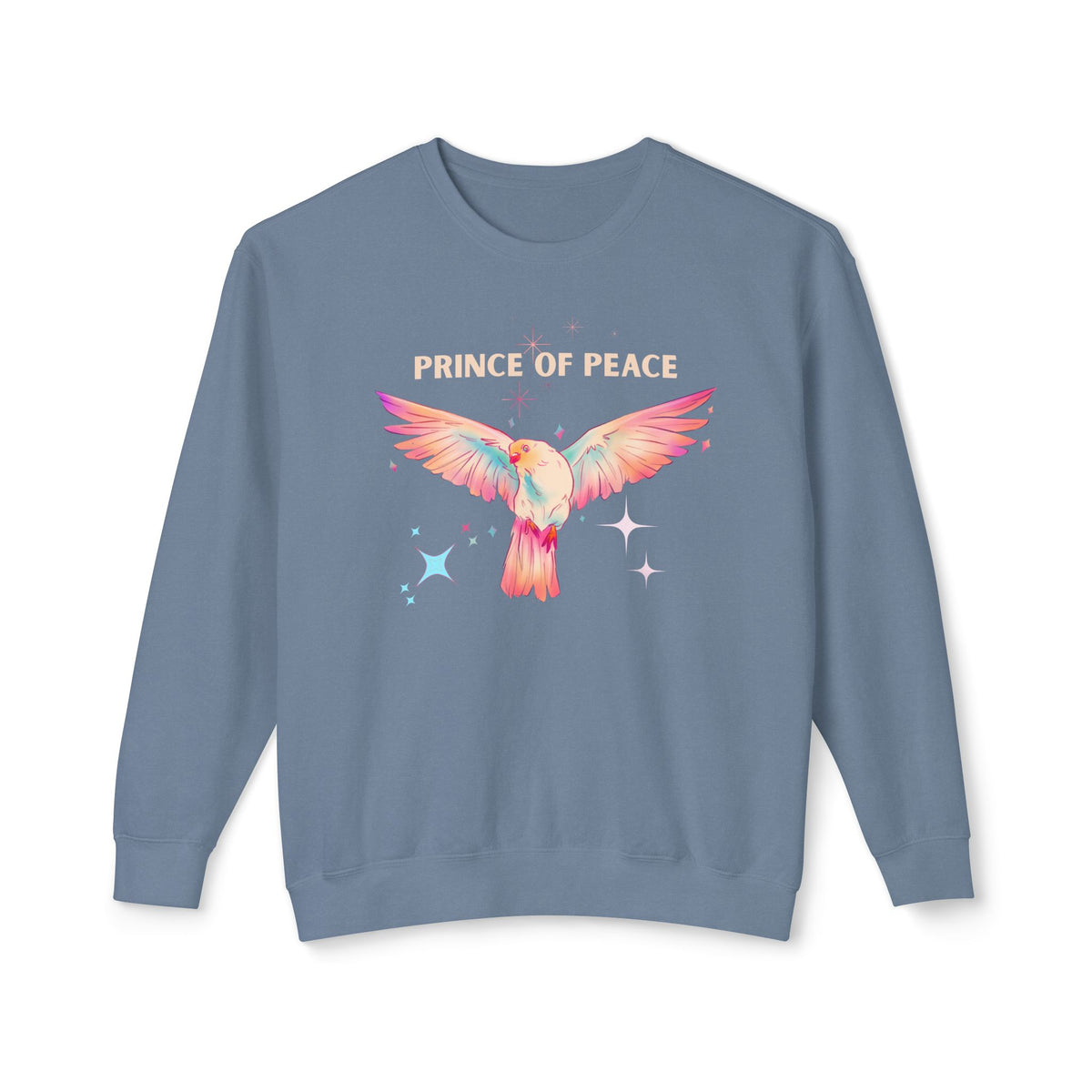 Prince of Peace Dove Sweatshirt — Pastel Christian Crewneck