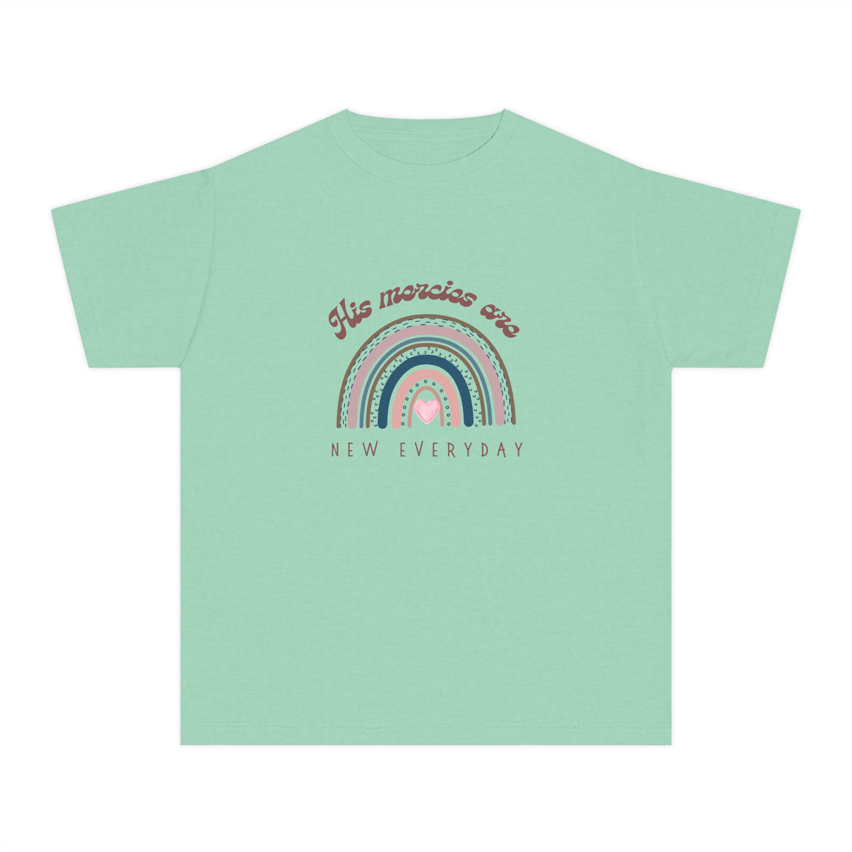 Youth Tee — ‘The Miracles Are New Every Day’ Rainbow Graphic