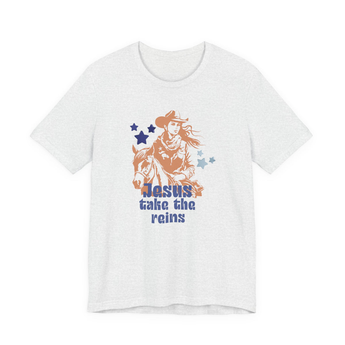 Jesus Take the Reins Cowgirl T‑Shirt