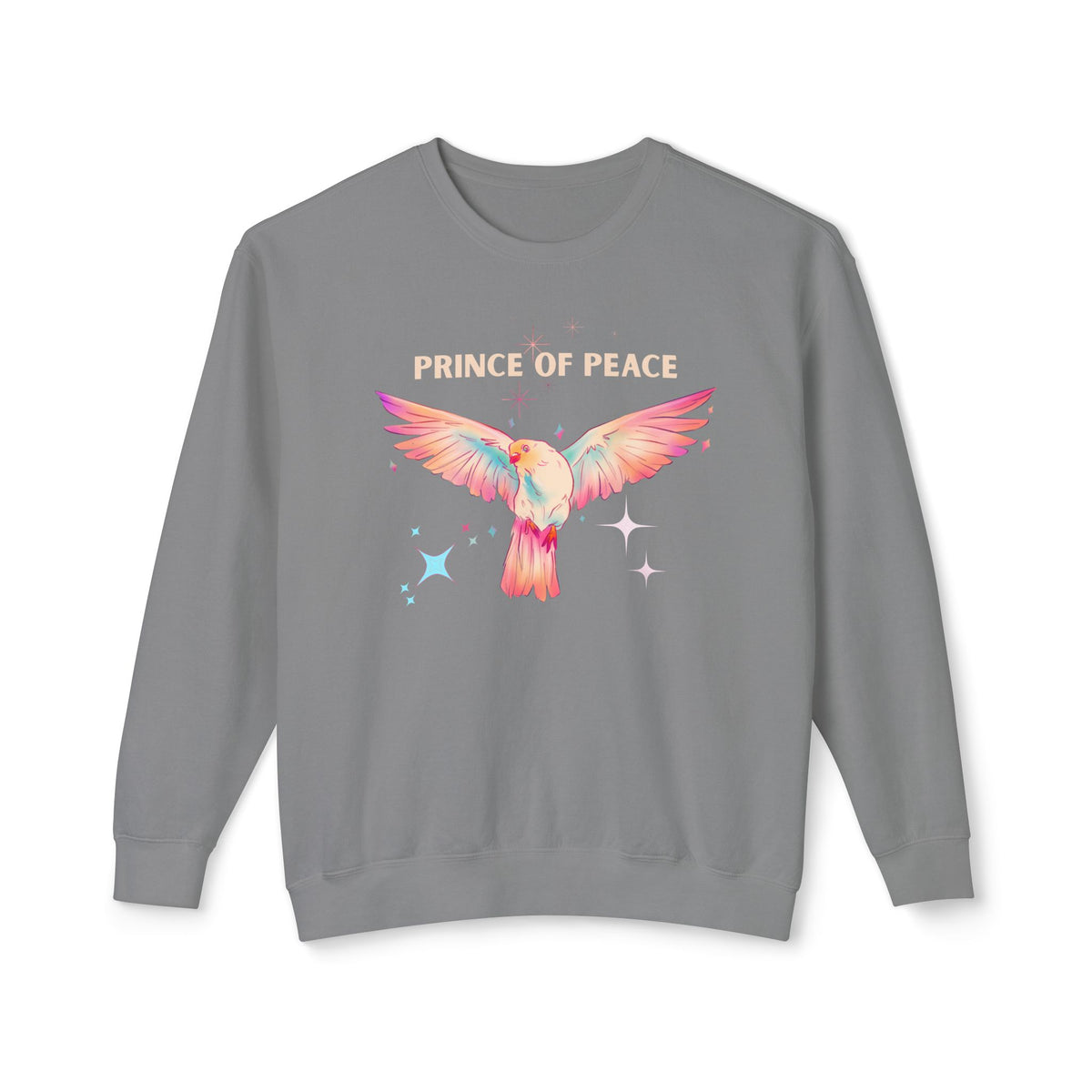 Prince of Peace Dove Sweatshirt — Pastel Christian Crewneck