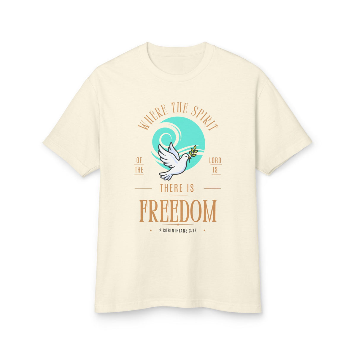 Freedom Dove Tee — "Where the Spirit of the Lord Is, There Is Freedom" Christian T‑Shirt