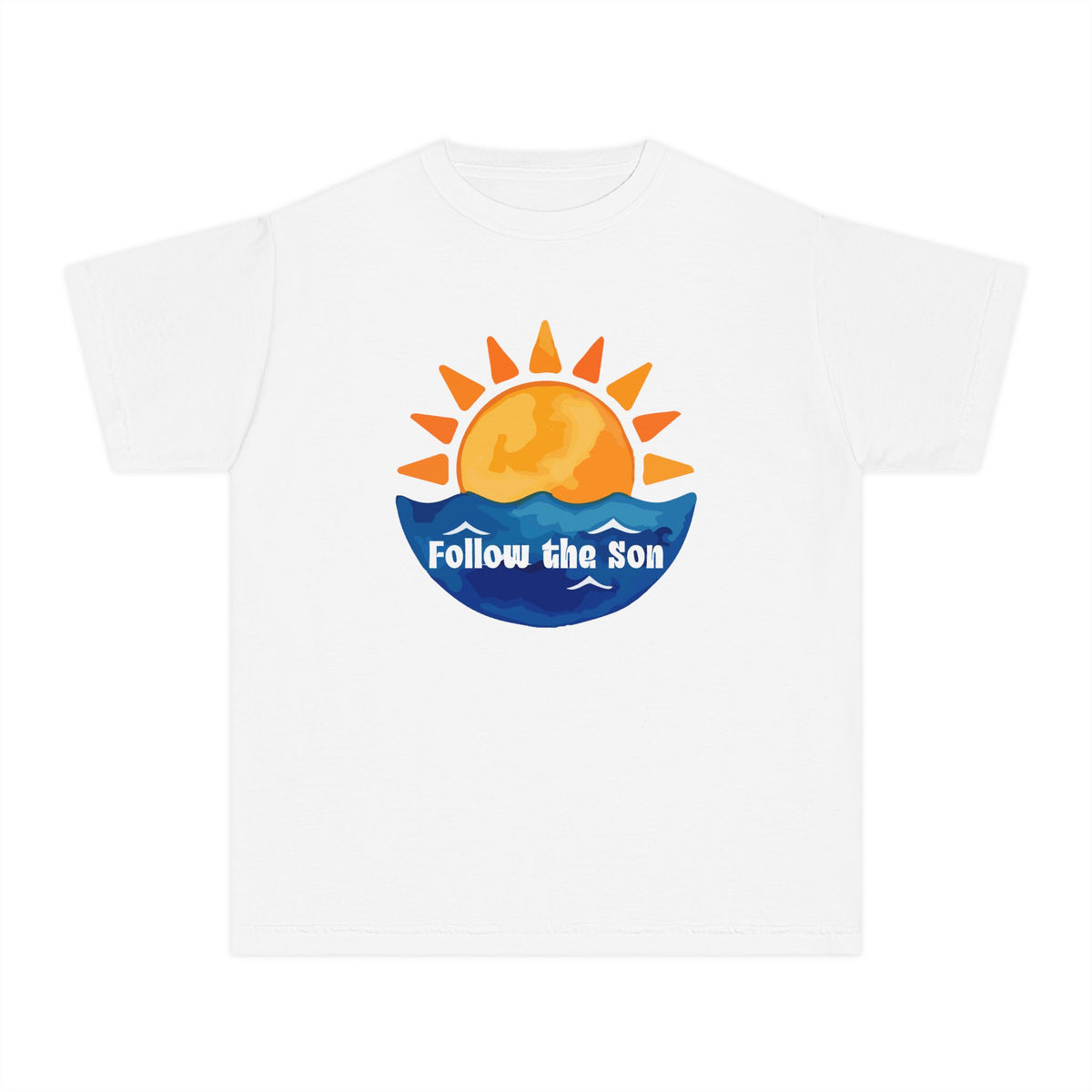 Youth Tee — "Follow the Sun" Sunrise Graphic Kids T‑Shirt