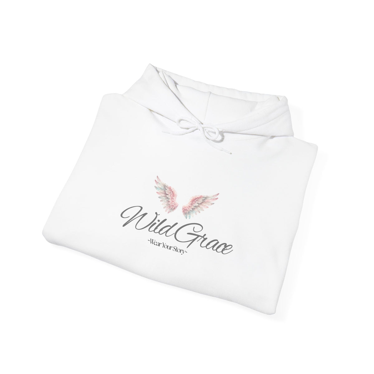 Unisex Heavy Blend™ Angel Wings Wild Grace Hooded Sweatshirt