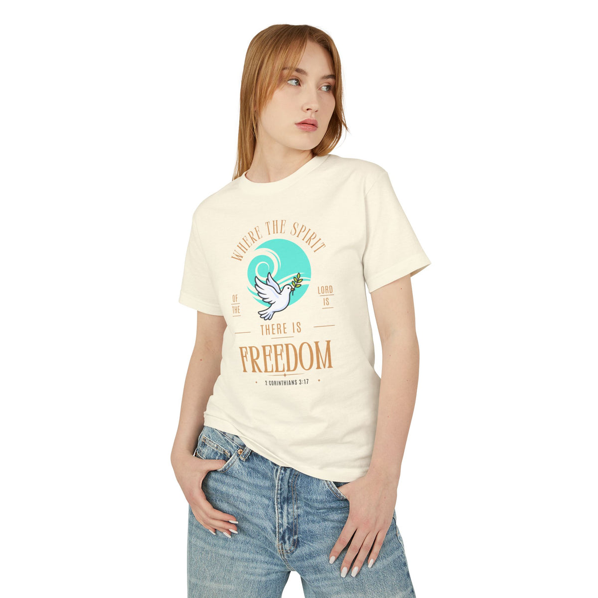 Freedom Dove Tee — "Where the Spirit of the Lord Is, There Is Freedom" Christian T‑Shirt