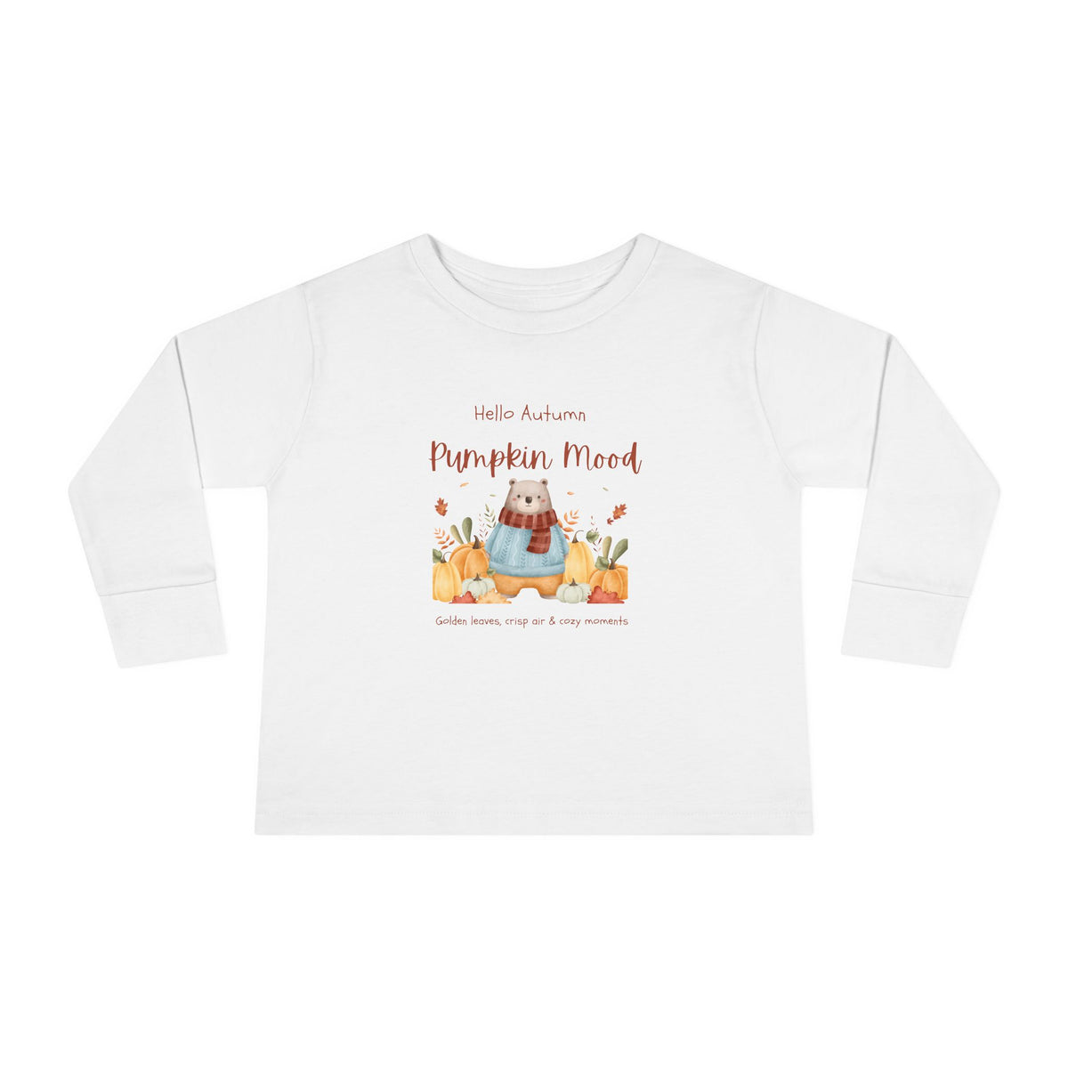 Pumpkin Autumn Friend Toddler Long Sleeve Tee