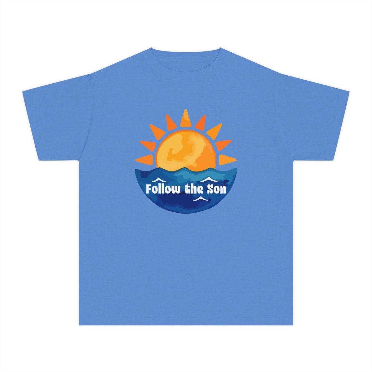 Youth Tee — "Follow the Sun" Sunrise Graphic Kids T‑Shirt