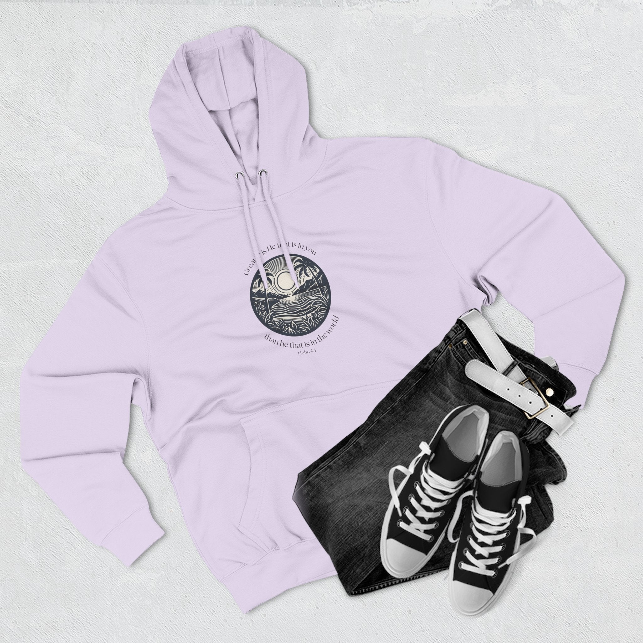 Scenic Sunrise Circle Graphic Hoodie