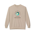 Freedom Dove Crewneck Sweatshirt — "Where the Spirit Is, There Is Freedom"