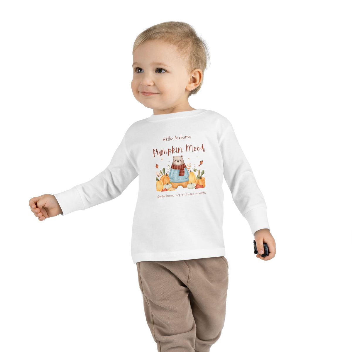 Pumpkin Autumn Friend Toddler Long Sleeve Tee