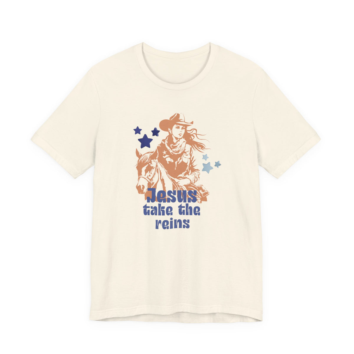 Jesus Take the Reins Cowgirl  T‑Shirt