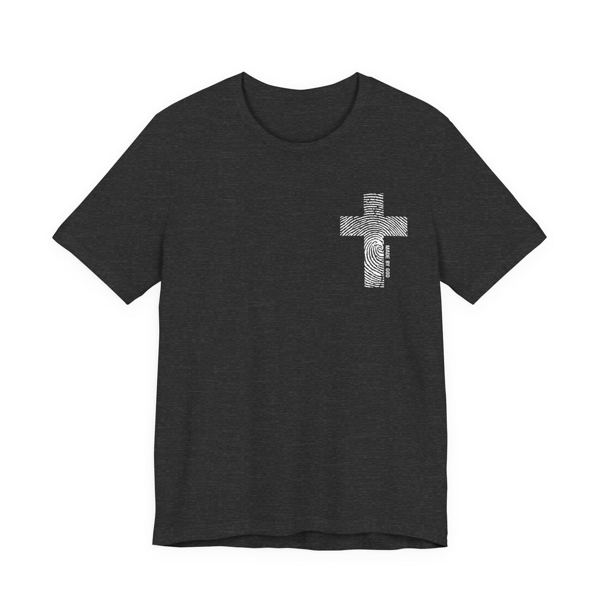 "Made by God" Cross with Fingerprint Tee