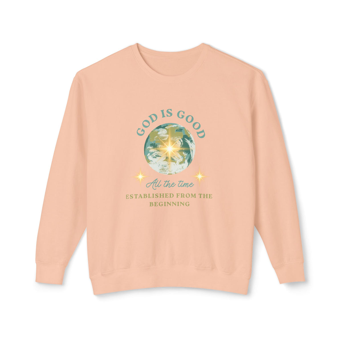 "God Is Good" Inspirational Graphic Crewneck Sweatshirt (Faith, Comfort & Everyday Wear)