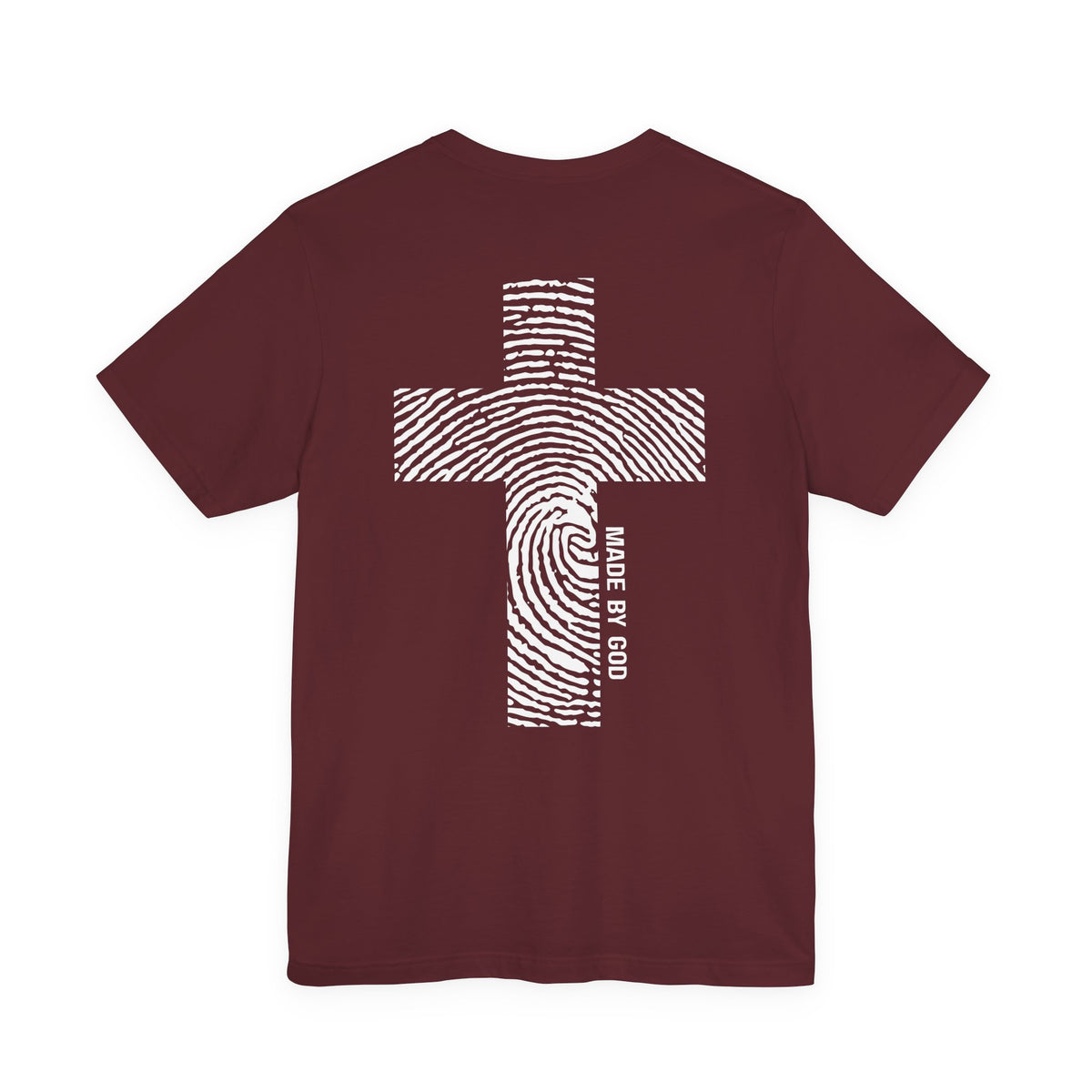 "Made by God" Cross with Fingerprint Tee