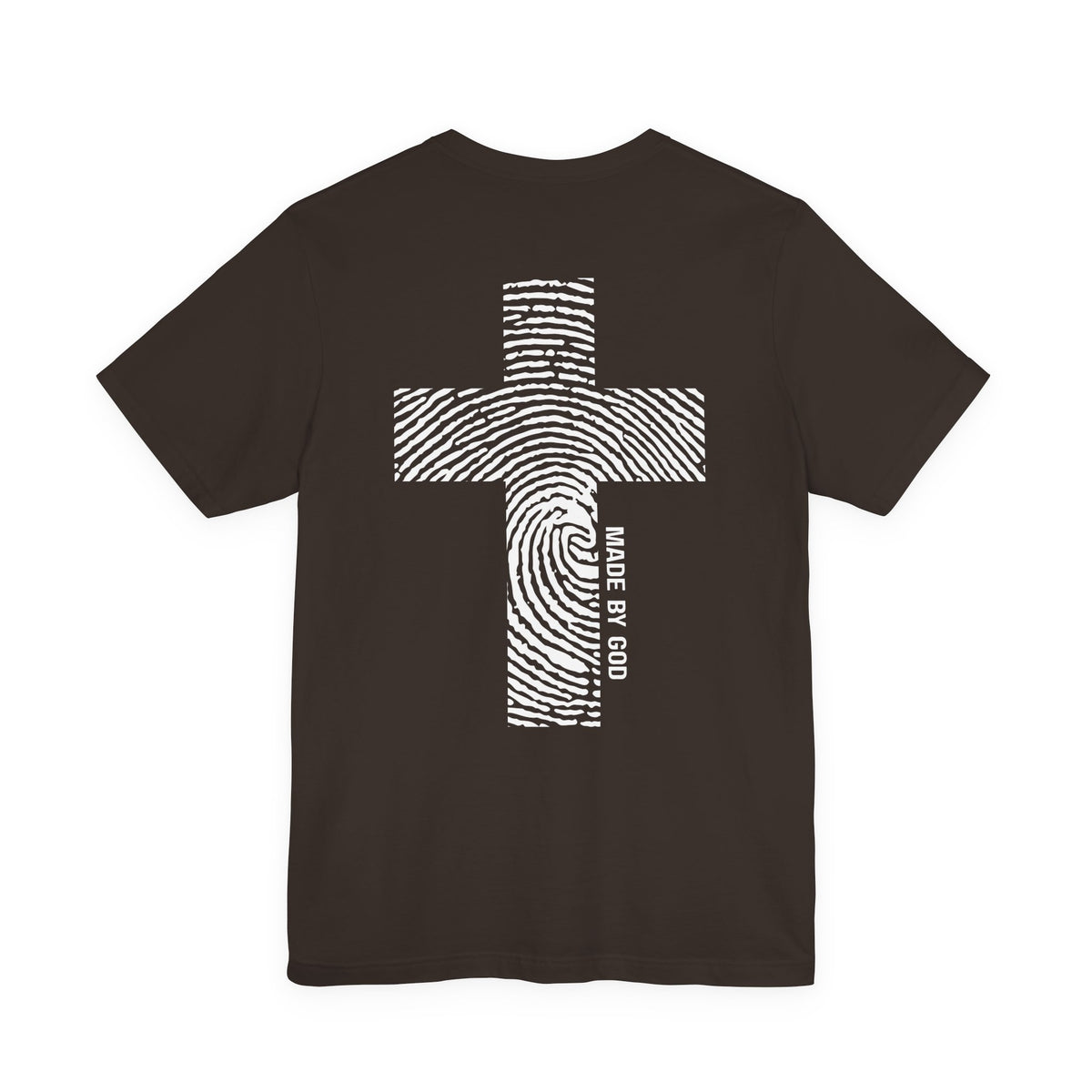 "Made by God" Cross with Fingerprint Tee