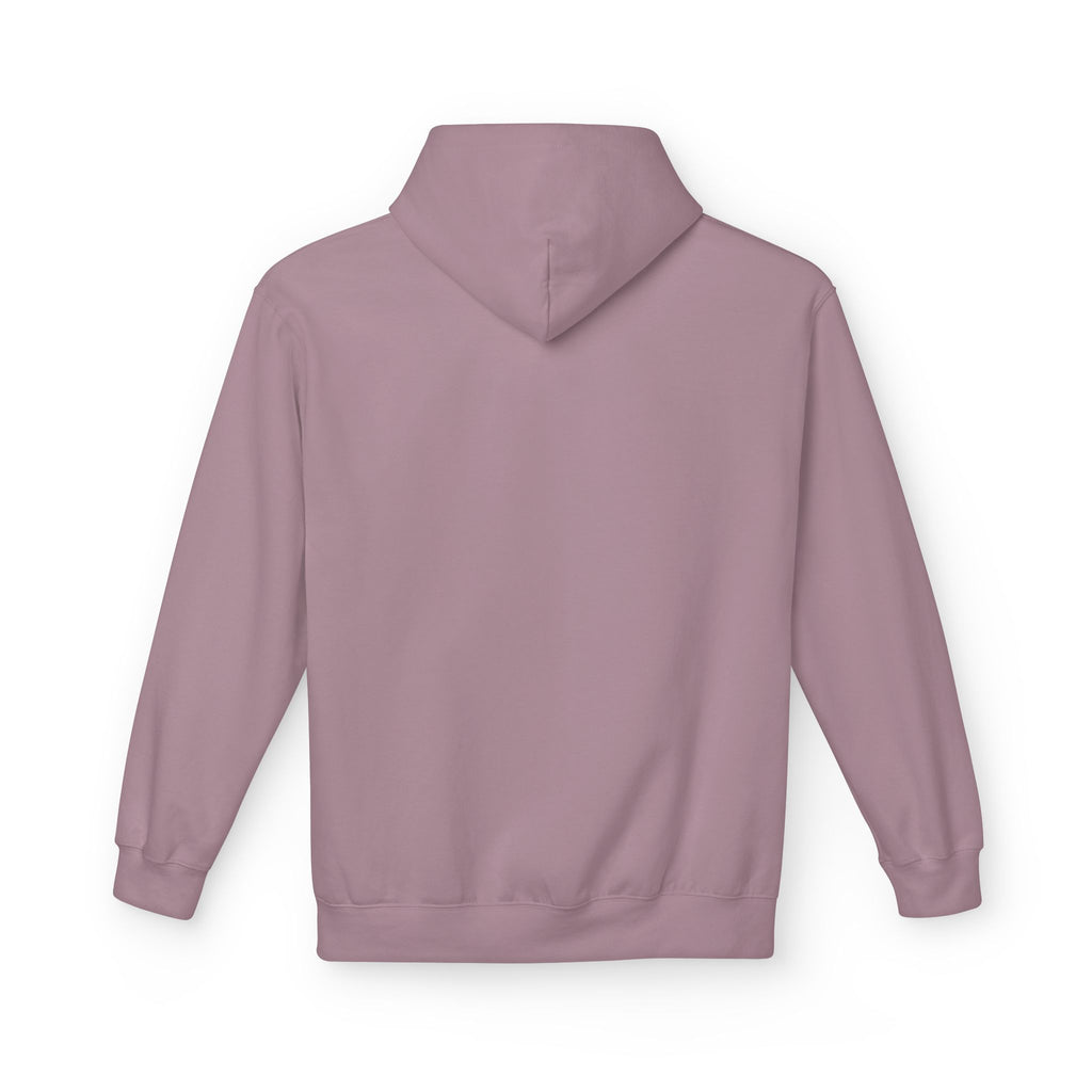 Minimalist Cross & Heart Hoodie — 'Jesus in my heart, coffee in my blood' Christian Faith Pullover