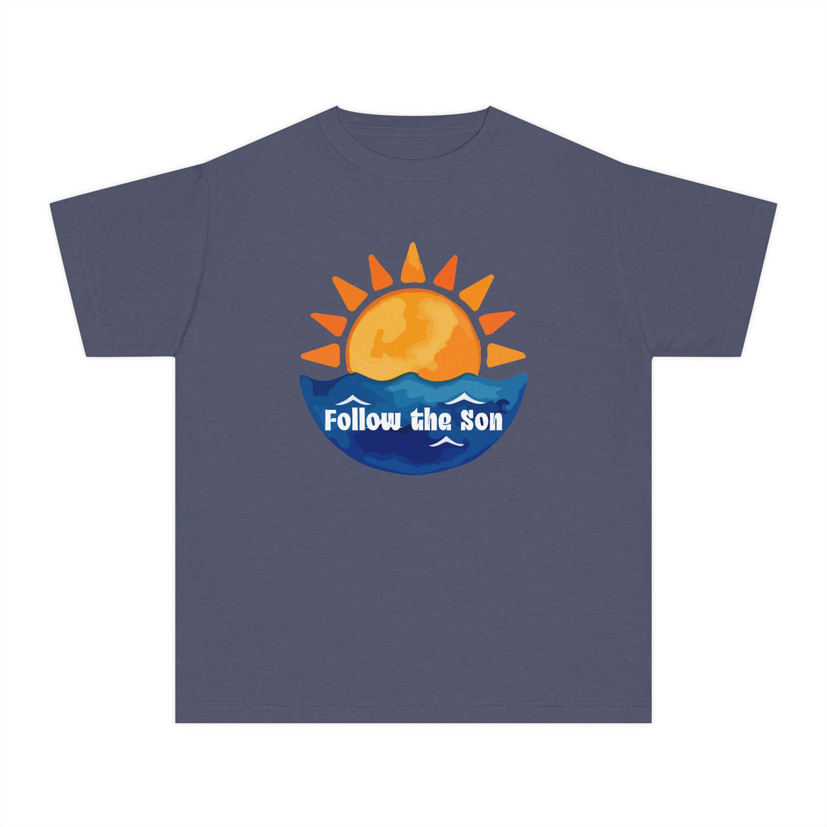 Youth Tee — "Follow the Sun" Sunrise Graphic Kids T‑Shirt