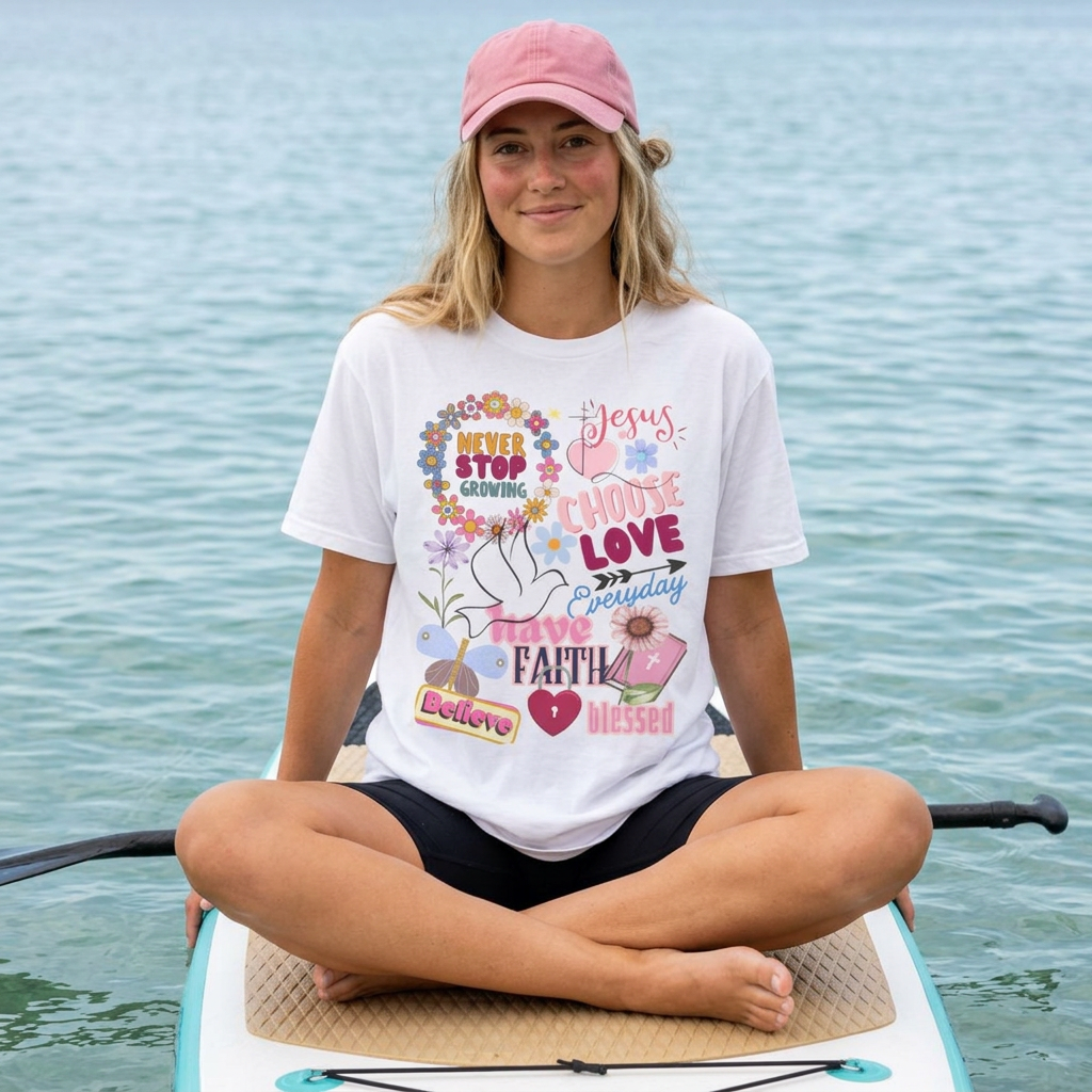 Faith & Love Graphic T-Shirt — "Choose Love" Inspirational Christian Tee