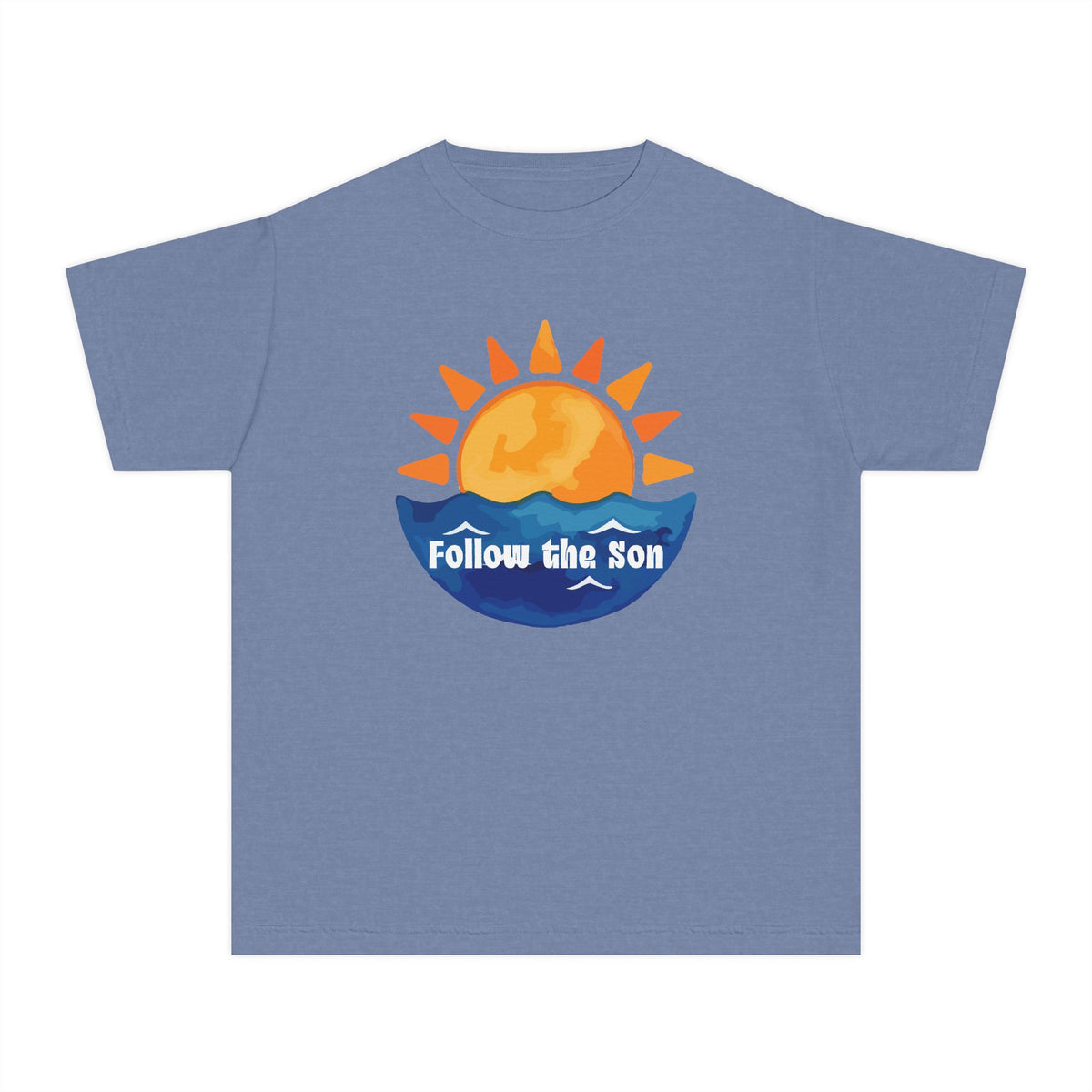 Youth Tee — "Follow the Sun" Sunrise Graphic Kids T‑Shirt