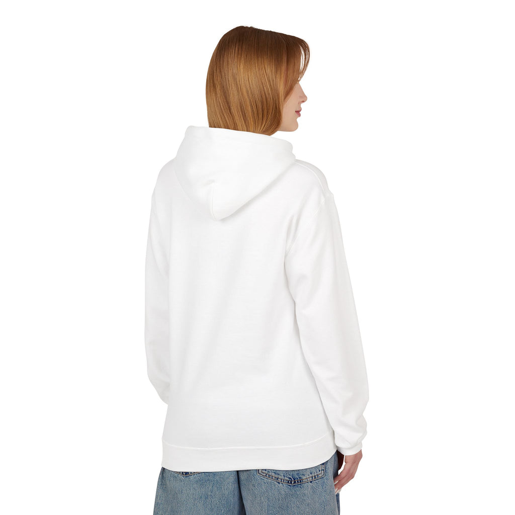 Minimalist Cross & Heart Hoodie — 'Jesus in my heart, coffee in my blood' Christian Faith Pullover
