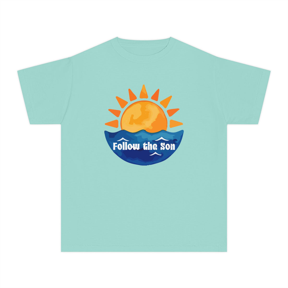 Youth Tee — "Follow the Sun" Sunrise Graphic Kids T‑Shirt