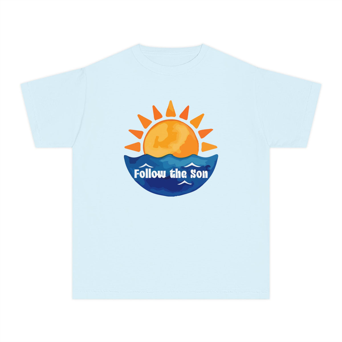 Youth Tee — "Follow the Sun" Sunrise Graphic Kids T‑Shirt