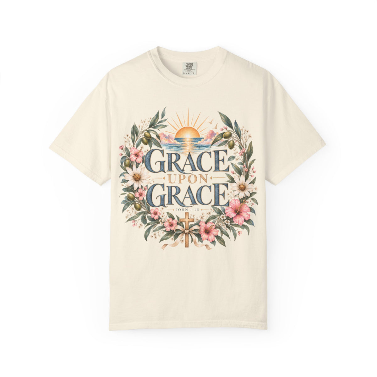 GRACE UPON GRACE  Garment-Dyed T-shirt