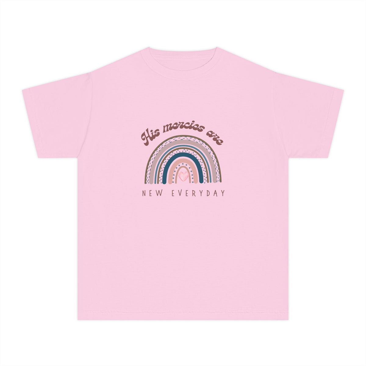 Youth Tee — ‘The Miracles Are New Every Day’ Rainbow Graphic