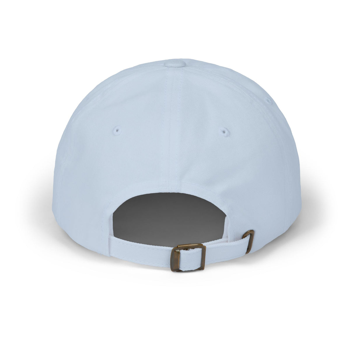 White Dad Cap with Distressed Cross Embroidery – Christian Baseball Hat